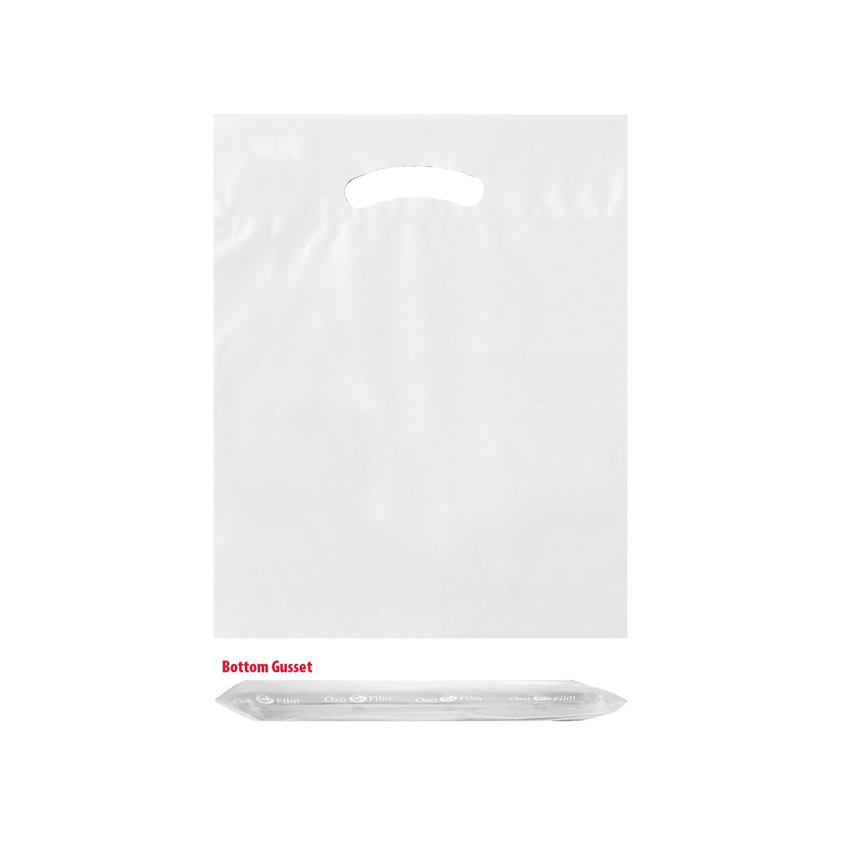 Wholesale OXO Reusable Die Cut Handle Bags (12" x 16")