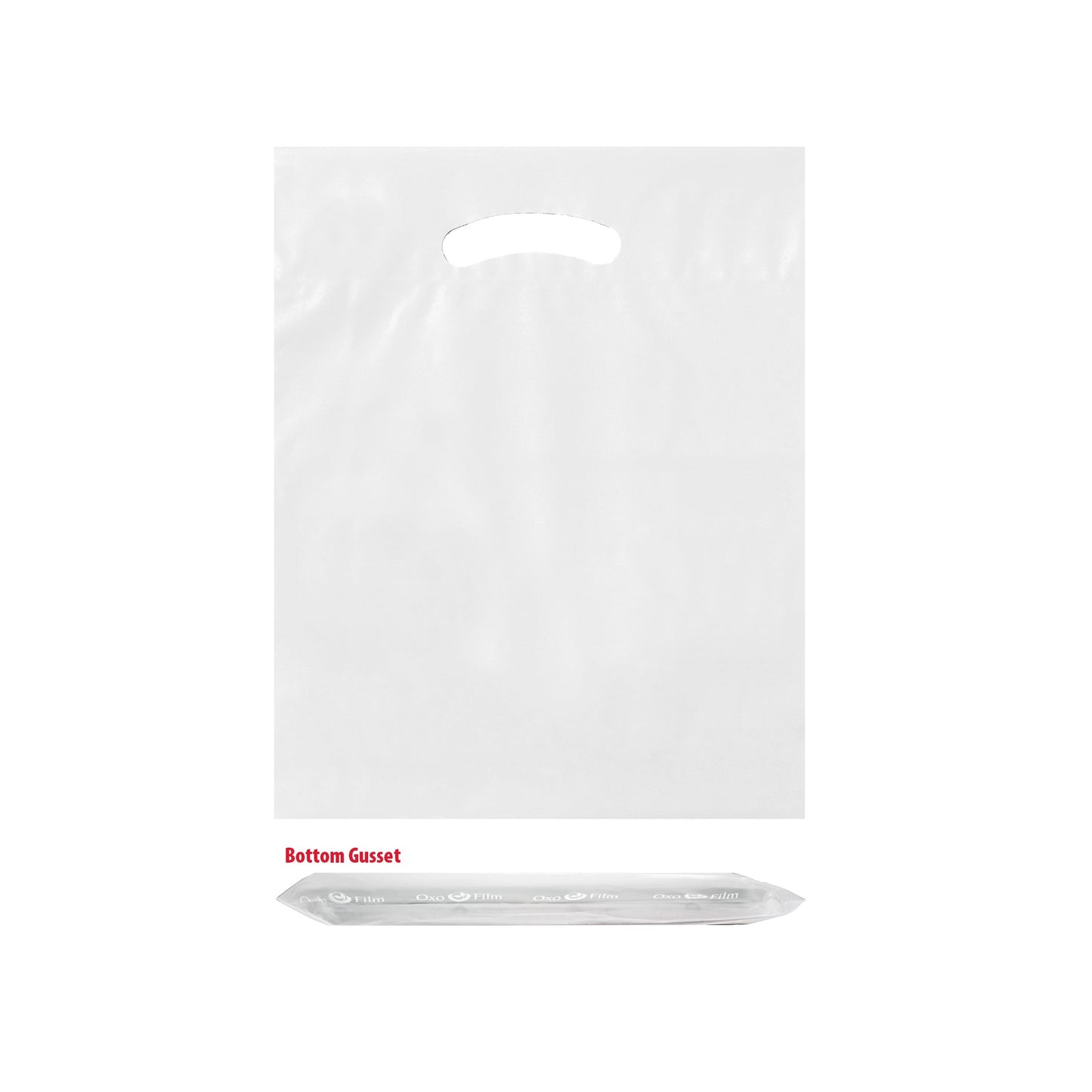 Wholesale OXO Reusable Die Cut Handle Bags (12" x 16")