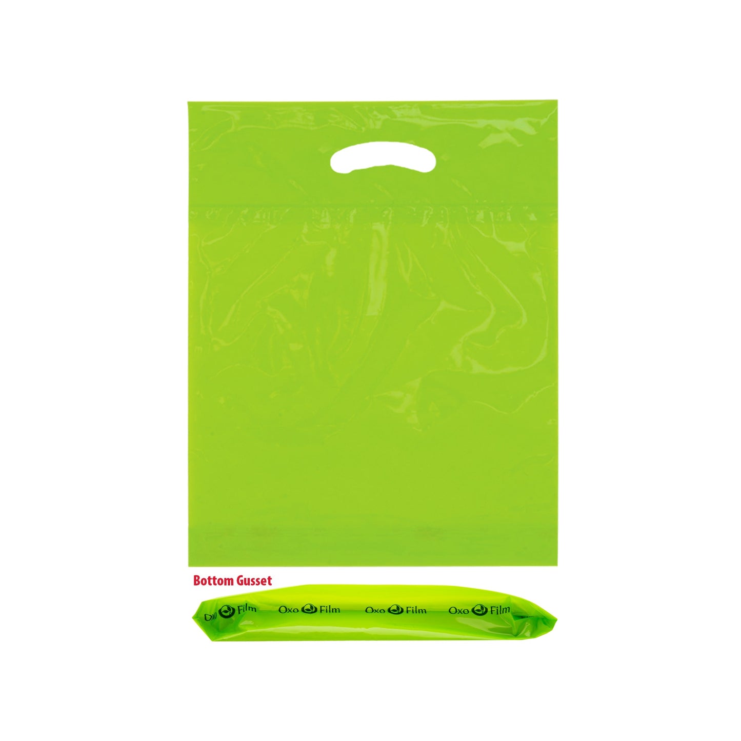 Wholesale OXO Reusable Die Cut Handle Bags (12" x 16")