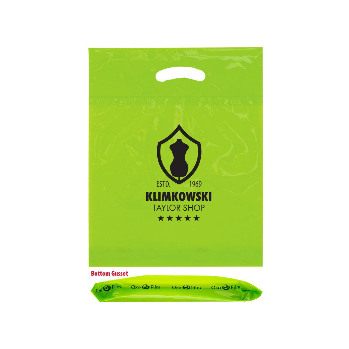 Wholesale OXO Reusable Die Cut Handle Bags (12" x 16")