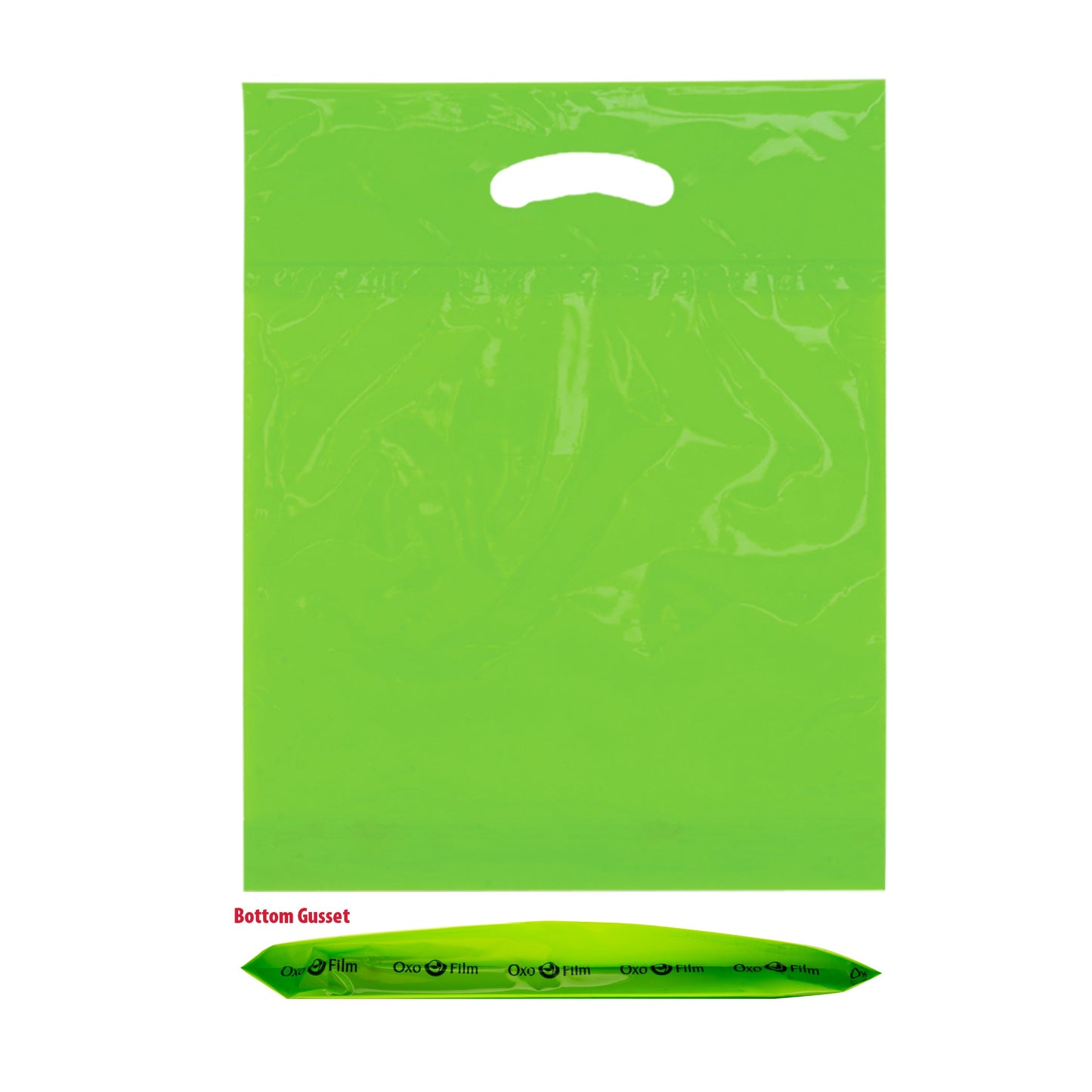 Wholesale OXO REUSABLE FOLD-OVER REINFORCED DIE CUT BAG |15X18X3| - 12BD1518
