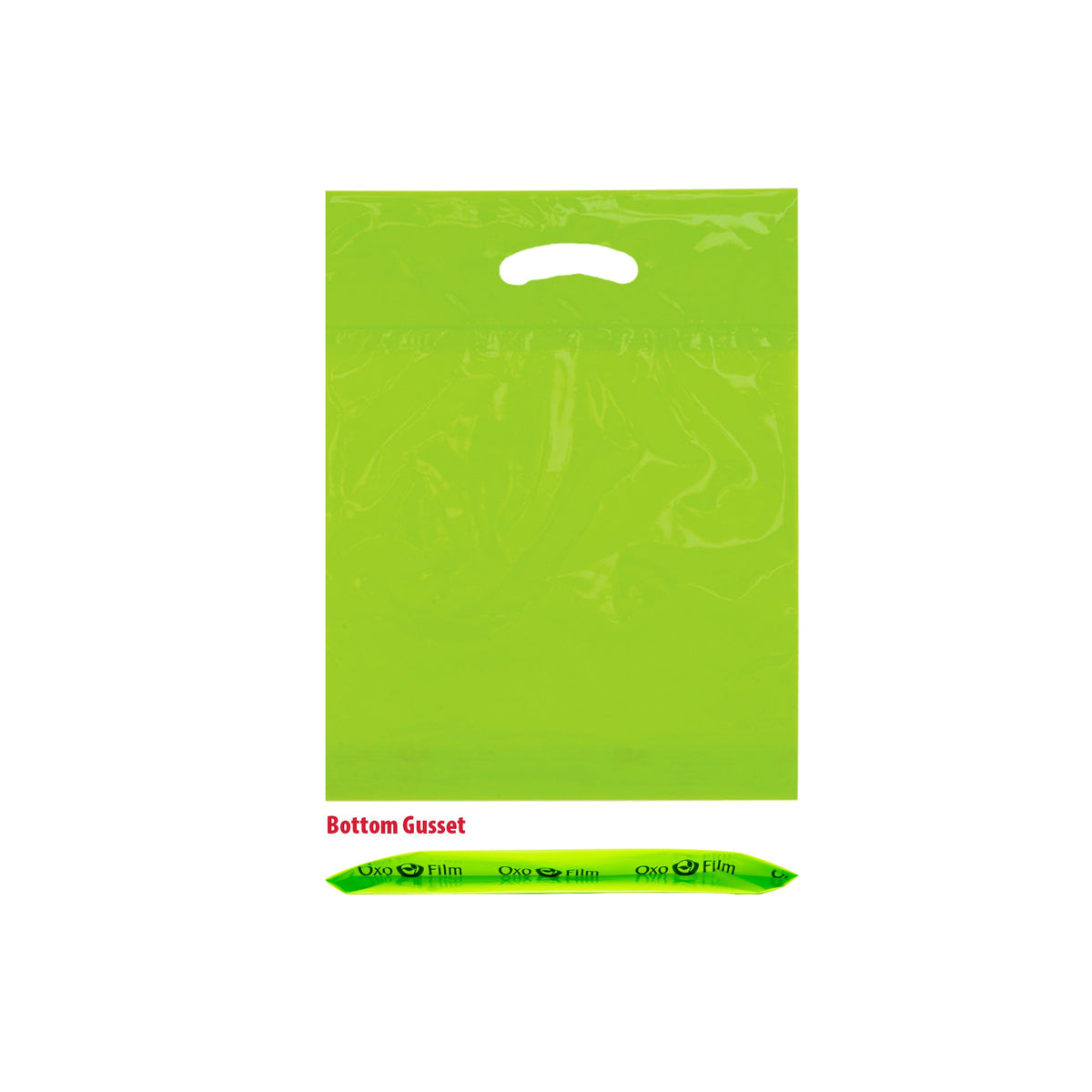 Wholesale Oxo Reusable Fold-Over Reinforced Die Cut Bag - 12BD912