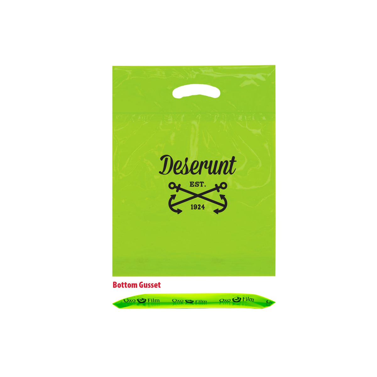 Wholesale Oxo Reusable Fold-Over Reinforced Die Cut Bag - 12BD912