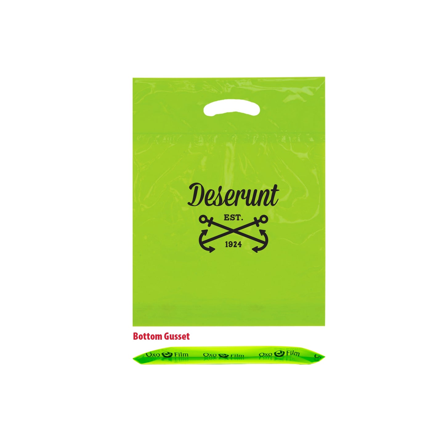 Wholesale Oxo Reusable Fold-Over Reinforced Die Cut Bag - 12BD912