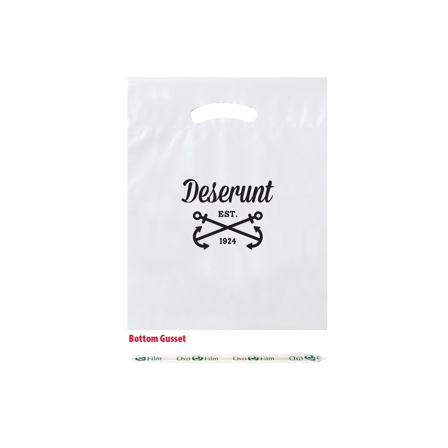 Wholesale Oxo Reusable Fold-Over Reinforced Die Cut Bag - 12BD912