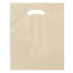 Wholesale Fold-Over Reinforced Die-Cut Handle Bags (12" x 15")