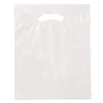 Wholesale Fold-Over Reinforced Die-Cut Handle Bags (12" x 15")