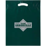 Wholesale Fold-Over Reinforced Die-Cut Handle Bags (12" x 15")