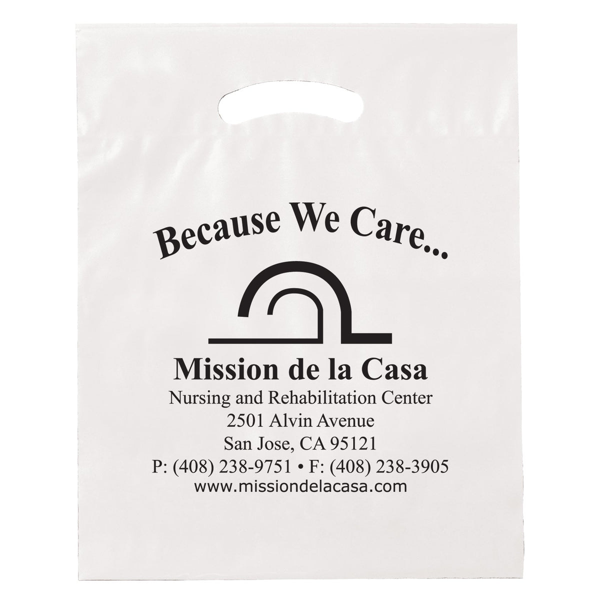 Wholesale FOLD-OVER REINFORCED DIE CUT BAG - 12DC1519