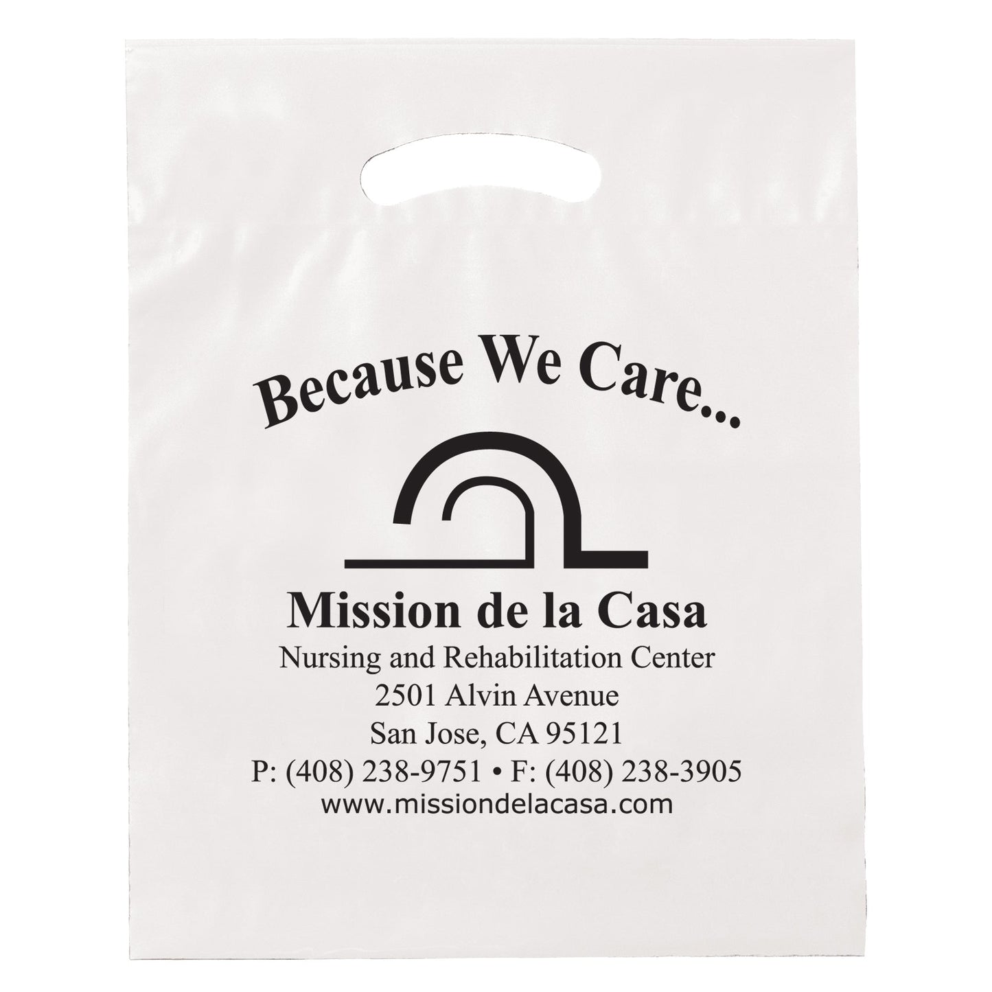 Wholesale FOLD-OVER REINFORCED DIE CUT BAG - 12DC1519
