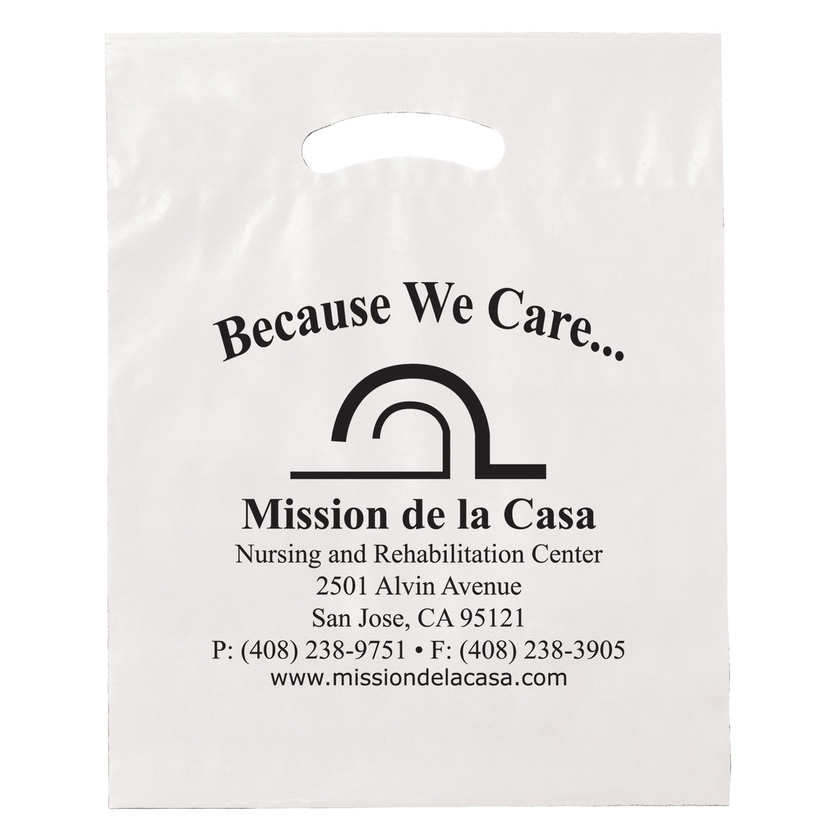 Wholesale FOLD-OVER REINFORCED DIE CUT BAG - 12DC1519