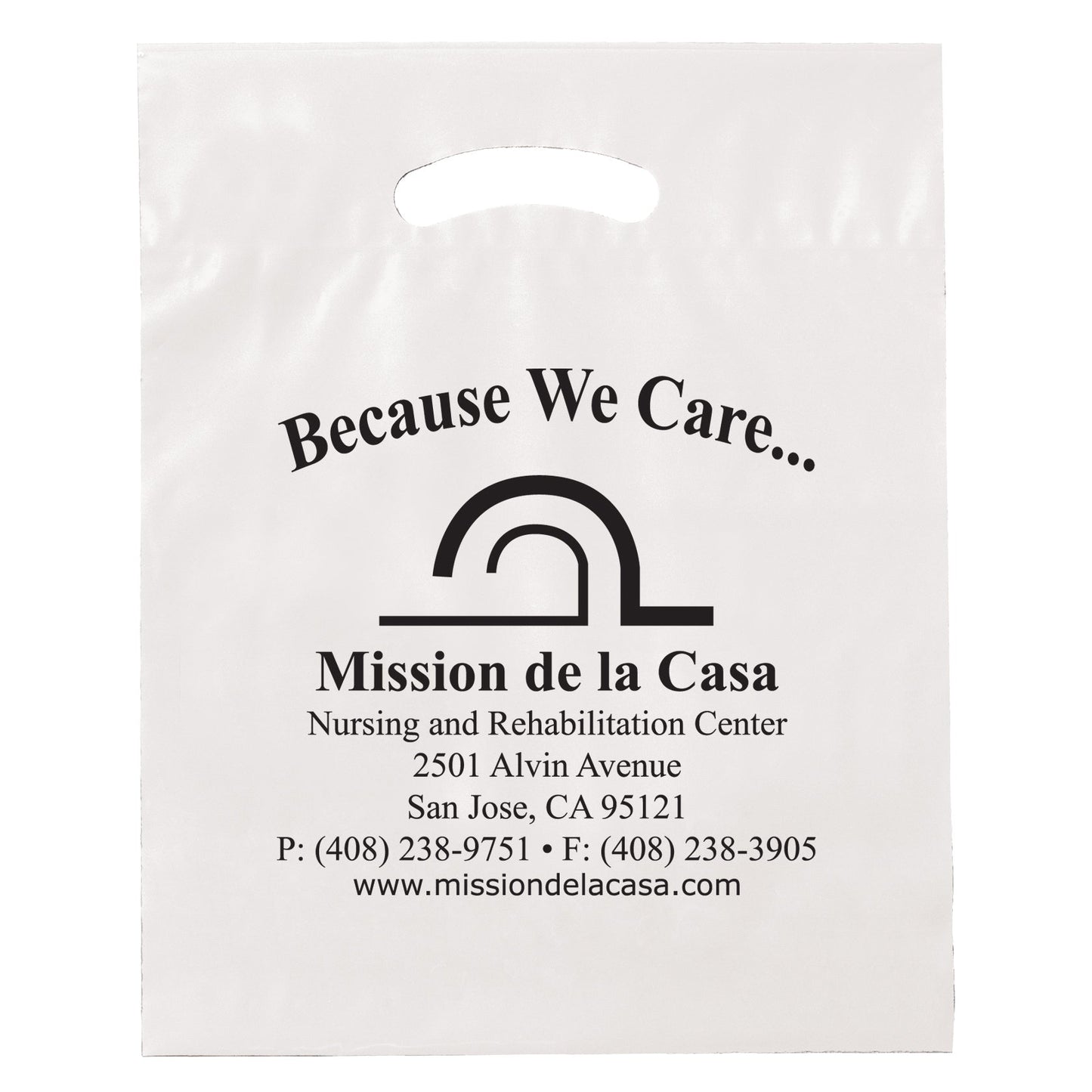 Wholesale FOLD-OVER REINFORCED DIE CUT BAG - 12DC1519
