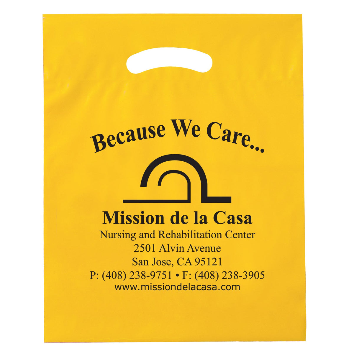 Wholesale FOLD-OVER REINFORCED DIE CUT BAG - 12DC1519