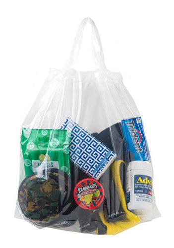 Wholesale Crystal Clear Poly Draw-Tape Bag - 12PD12126