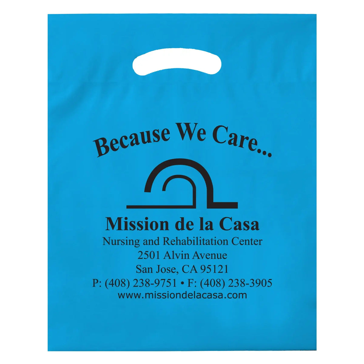 Wholesale FOLD-OVER REINFORCED DIE CUT BAG - 12DC1519
