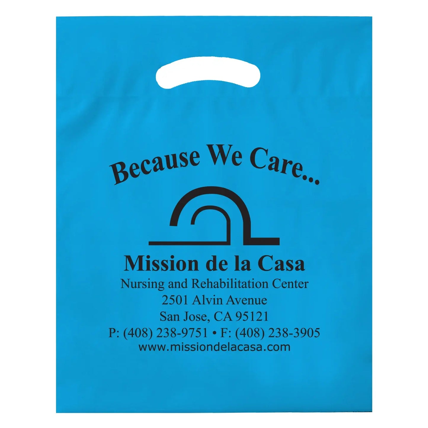 Wholesale FOLD-OVER REINFORCED DIE CUT BAG - 12DC1519