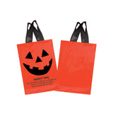 Wholesale STOCK DESIGN HALLOWEEN SOFT LOOP SHOPPER BAG - PUMPKIN FACE WITH SAFETY TIPS - 13SL1015