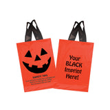 Wholesale STOCK DESIGN HALLOWEEN SOFT LOOP SHOPPER BAG - PUMPKIN FACE WITH SAFETY TIPS - 13SL1015