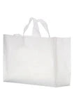 Wholesale Frosted Plastic Loop Handle Shopping Bags