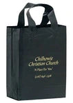 Bulk Custom Printed Frosted Plastic Bags with Handles (10" x 13")