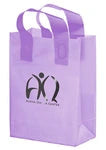 Bulk Custom Printed Frosted Plastic Bags with Handles (10" x 13")