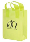 Bulk Custom Printed Frosted Plastic Bags with Handles (10" x 13")