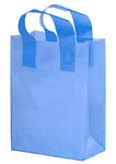 Bulk Custom Printed Frosted Plastic Bags with Handles (10" x 13")