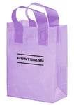 Wholesale Color Frosted Soft Loop Plastic Shopper Bags
