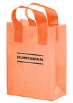 Bulk Custom Printed Frosted Plastic Bags with Handles (10" x 13")