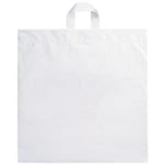 Wholesale Soft Loop Handle Plastic Shopper Bags (18" x 18")