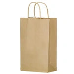 Wholesale Natural Kraft Paper Shopping Bags with Twisted Handles