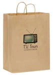 Wholesale Natural Kraft Paper Shopping Bags with Twisted Handles