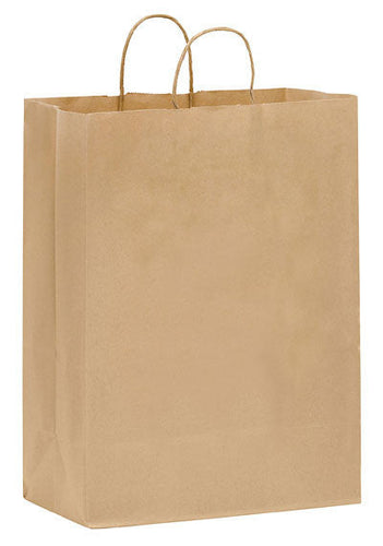 Wholesale Natural Kraft Twisted Paper Handle Shopper - 1N13717