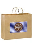 Wholesale Natural Kraft Paper Shopping Bags with Twisted Handles