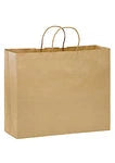 Wholesale Natural Kraft Paper Shopping Bags with Twisted Handles