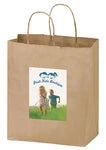 Wholesale Natural Kraft Twisted Paper Handle Shopper 1N8410