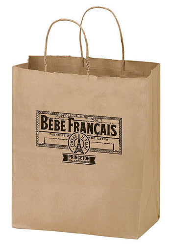 Wholesale Natural Kraft Twisted Paper Handle Shopper - 1N8410