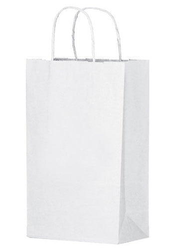 Wholesale White Kraft Twisted Paper Handle Shopper - 1W10513