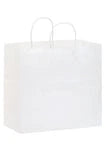 Wholesale White Kraft Paper Takeout Bags with 7-Inch Gusset (1W13712)