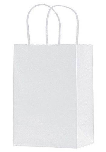 Wholesale White Kraft Twisted Paper Handle Shopper - 1W538