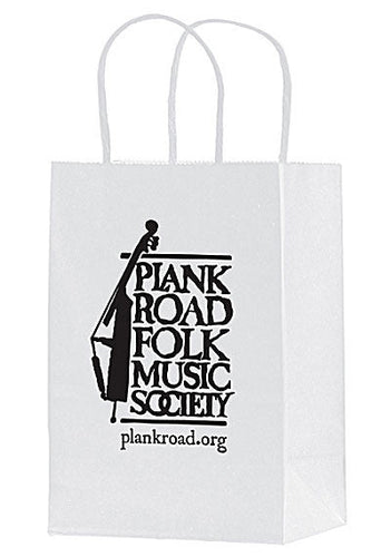 Wholesale White Kraft Twisted Paper Handle Shopper - 1W538