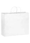 Wholesale White Kraft Twisted Paper Handle Shopper 1W16612