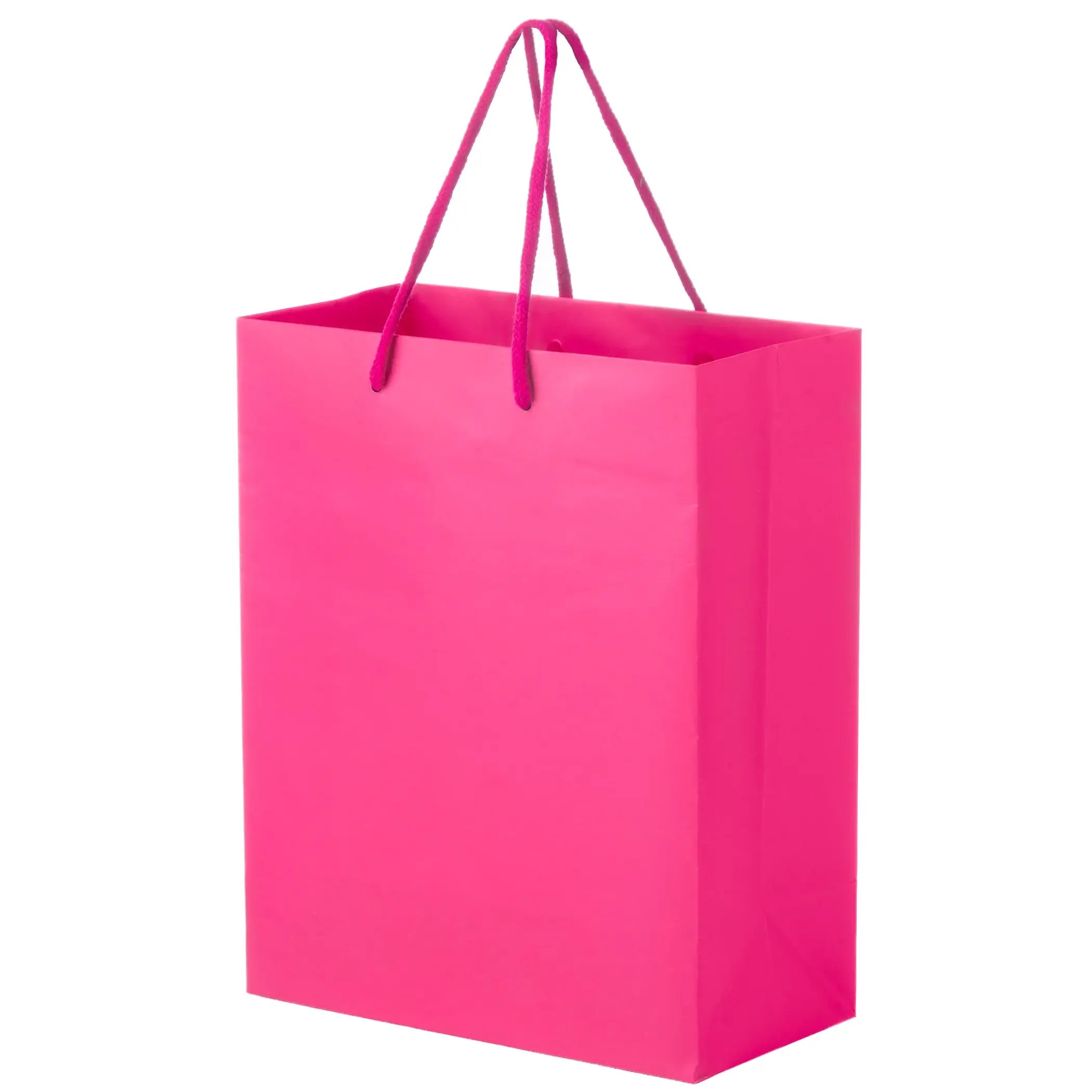 Wholesale Matte Laminated Euro Gift Bags (8" x 4" x 10")