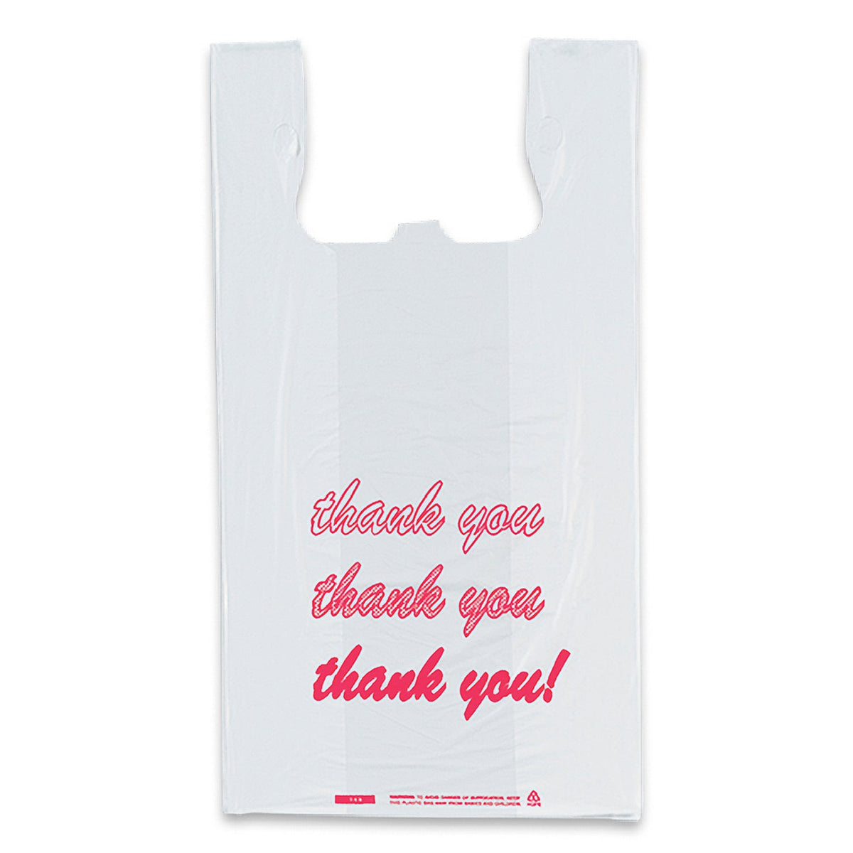 Wholesale Thank You T-Shirt Bag Plastic Bag - 35WTY1222