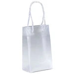 Wholesale Aries Frosted Plastic Bags with Macramé Handles