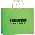 Wholesale Matte Color Paper Shopping Bags with Twisted Handles