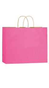 Wholesale MATTE COLOR TWISTED PAPER HANDLE SHOPPER - 4M16613