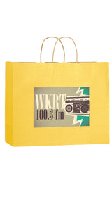Wholesale MATTE COLOR TWISTED PAPER HANDLE SHOPPER - 4M16613
