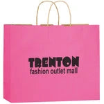 Wholesale Matte Color Paper Shopping Bags with Twisted Handles