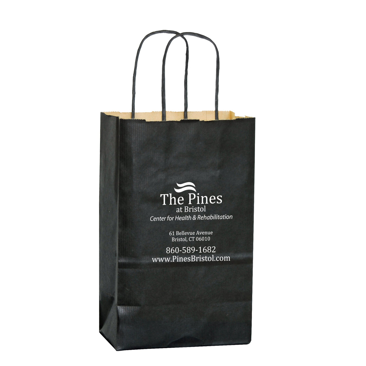 Wholesale MATTE COLOR TWISTED PAPER HANDLE SHOPPER - 4M538